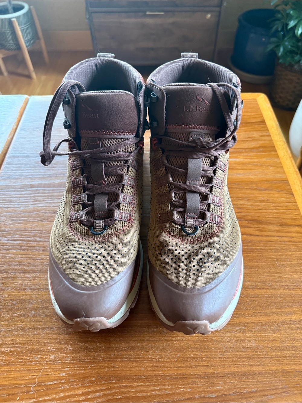 L.L. Bean Two-Tone Brown Hiking Boots